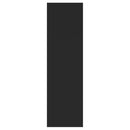 vidaXL fekete szerelt fa fali polc 75 x 16 x 55 cm