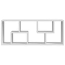 vidaXL fehér szerelt fa fali polc 36 x 16 x 90 cm