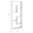 vidaXL fehér szerelt fa fali polc 36 x 16 x 90 cm