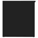 vidaXL fekete szerelt fa tárolóláda 84 x 42 x 46 cm