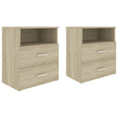 vidaXL 2 db sonoma tölgy színű éjjeliszekrény 50 x 32 x 60 cm