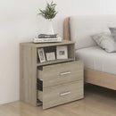 vidaXL 2 db sonoma tölgy színű éjjeliszekrény 50 x 32 x 60 cm