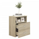 vidaXL 2 db sonoma tölgy színű éjjeliszekrény 50 x 32 x 60 cm