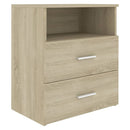 vidaXL 2 db sonoma tölgy színű éjjeliszekrény 50 x 32 x 60 cm