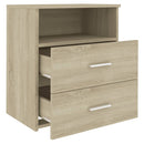 vidaXL 2 db sonoma tölgy színű éjjeliszekrény 50 x 32 x 60 cm