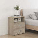 vidaXL 2 db sonoma tölgy színű éjjeliszekrény 50 x 32 x 60 cm