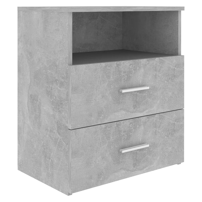 vidaXL 2 db betonszürke éjjeliszekrény 50 x 32 x 60 cm