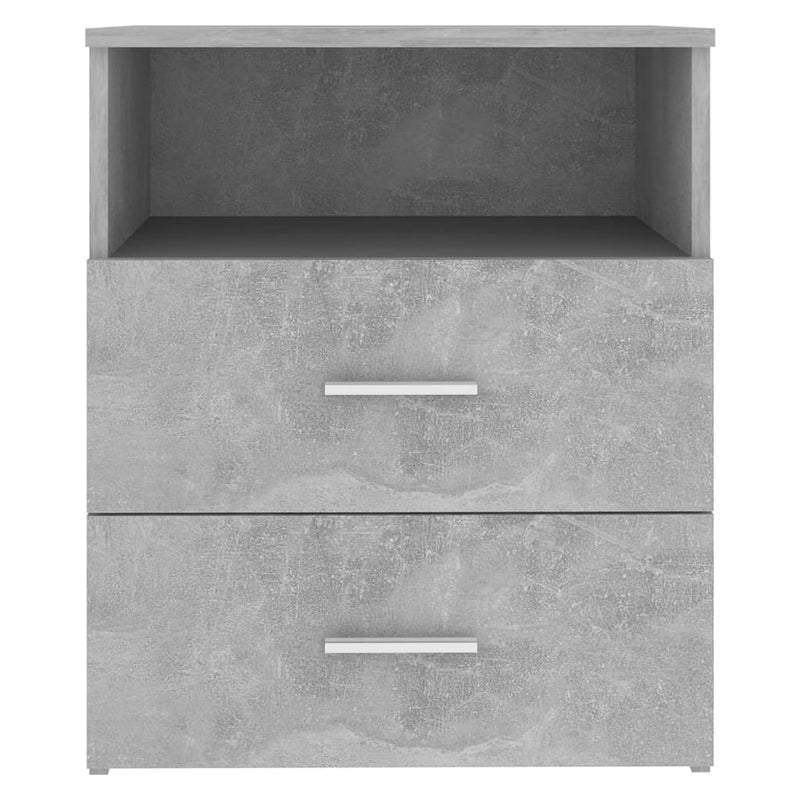 vidaXL 2 db betonszürke éjjeliszekrény 50 x 32 x 60 cm