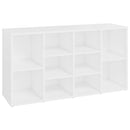 vidaXL fehér szerelt fa cipőtároló pad 103 x 30 x 55 cm