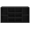 vidaXL fekete szerelt fa cipőtároló pad 103 x 30 x 55 cm