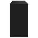 vidaXL fekete szerelt fa cipőtároló pad 103 x 30 x 55 cm