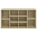 vidaXL sonoma tölgy színű szerelt fa cipőtároló pad 103 x 30 x 55 cm