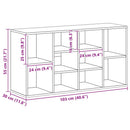 vidaXL sonoma tölgy színű szerelt fa cipőtároló pad 103 x 30 x 55 cm