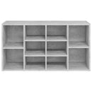 vidaXL betonszürke szerelt fa cipőtároló pad 103 x 30 x 55 cm