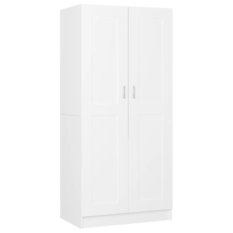 vidaXL fehér szerelt fa ruhásszekrény 82,5 x 51,5 x 180 cm