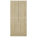 vidaXL sonoma tölgy színű szerelt fa ruhásszekrény 82,5x51,5x180 cm