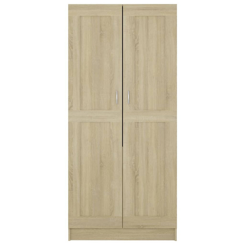 vidaXL sonoma tölgy színű szerelt fa ruhásszekrény 82,5x51,5x180 cm