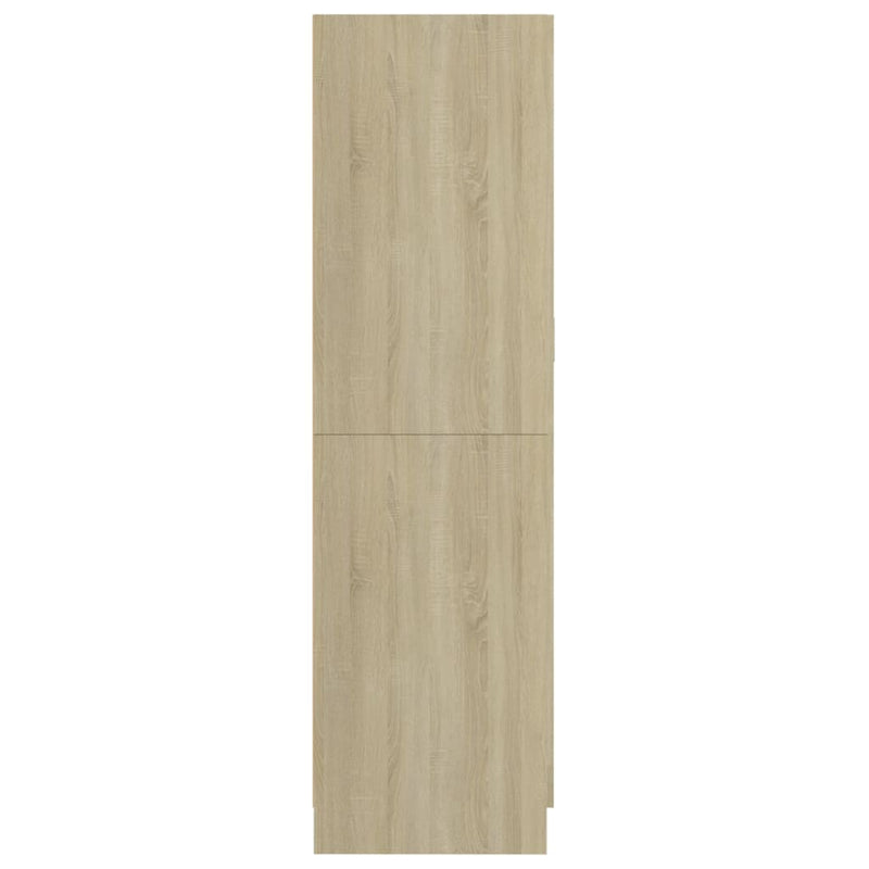 vidaXL sonoma tölgy színű szerelt fa ruhásszekrény 82,5x51,5x180 cm