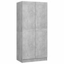 vidaXL betonszürke szerelt fa ruhásszekrény 82,5 x 51,5 x 180 cm