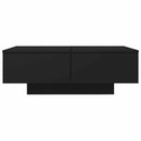vidaXL fekete szerelt fa dohányzóasztal 90 x 60 x 31 cm