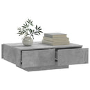 vidaXL betonszürke szerelt fa dohányzóasztal 90 x 60 x 31 cm