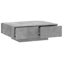 vidaXL betonszürke szerelt fa dohányzóasztal 90 x 60 x 31 cm