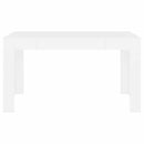 vidaXL fehér szerelt fa étkezőasztal 140 x 74,5 x 76 cm