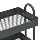 vidaXL antracitszürke acél 3 szintes kocsi 43 x 34 x 79 cm
