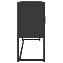 vidaXL fekete acél tálalószekrény 105 x 35 x 75 cm