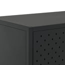 vidaXL fekete acél tálalószekrény 105 x 35 x 75 cm