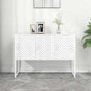 vidaXL fehér acél tálalószekrény 105 x 35 x 75 cm