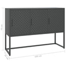 vidaXL antracitszürke acél tálalószekrény 105 x 35 x 75 cm
