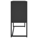 vidaXL fekete acél tálalószekrény 75 x 35 x 75 cm