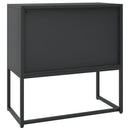 vidaXL fekete acél tálalószekrény 75 x 35 x 75 cm