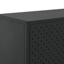 vidaXL fekete acél tálalószekrény 75 x 35 x 75 cm