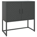 vidaXL antracitszürke acél tálalószekrény 75 x 35 x 75 cm
