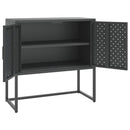 vidaXL antracitszürke acél tálalószekrény 75 x 35 x 75 cm