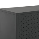 vidaXL antracitszürke acél tálalószekrény 75 x 35 x 75 cm