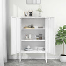 vidaXL fehér acél magasszekrény 80 x 35 x 135 cm