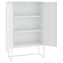 vidaXL fehér acél magasszekrény 80 x 35 x 135 cm