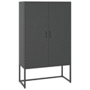 vidaXL antracitszürke acél magasszekrény 80 x 35 x 135 cm