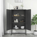 vidaXL antracitszürke acél magasszekrény 80 x 35 x 135 cm
