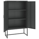 vidaXL antracitszürke acél magasszekrény 80 x 35 x 135 cm