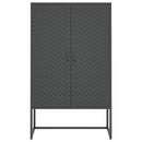 vidaXL antracitszürke acél magasszekrény 80 x 35 x 135 cm