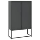 vidaXL antracitszürke acél magasszekrény 80 x 35 x 135 cm