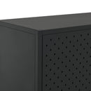 vidaXL fekete acél magasszekrény 80 x 35 x 135 cm