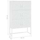 vidaXL fehér acél magasszekrény 80 x 35 x 135 cm