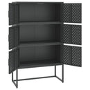 vidaXL antracitszürke acél magasszekrény 80 x 35 x 135 cm