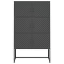 vidaXL antracitszürke acél magasszekrény 80 x 35 x 135 cm
