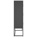 vidaXL antracitszürke acél magasszekrény 80 x 35 x 135 cm